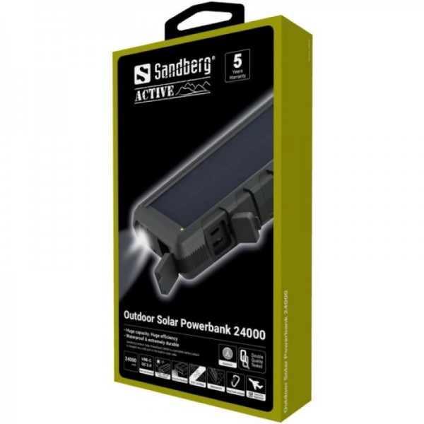 Sandberg Outdoor Solar Powerbank 24000 mAh prenosna baterija