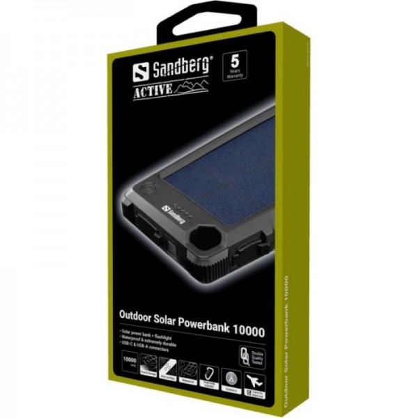 Sandberg Outdoor Solar Powerbank 10000 mAh solarna prenosna baterija