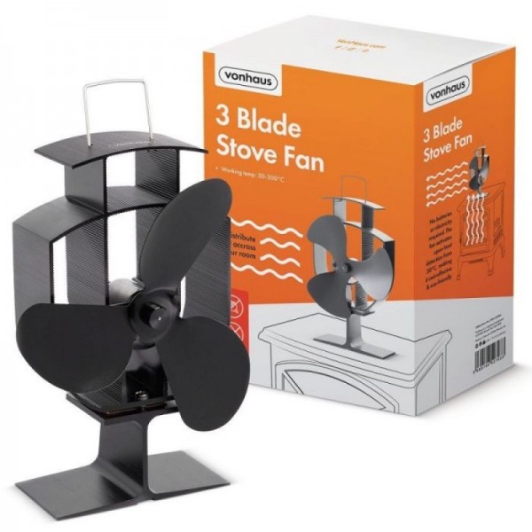 VonHaus ventilator za kamin 3 kraki