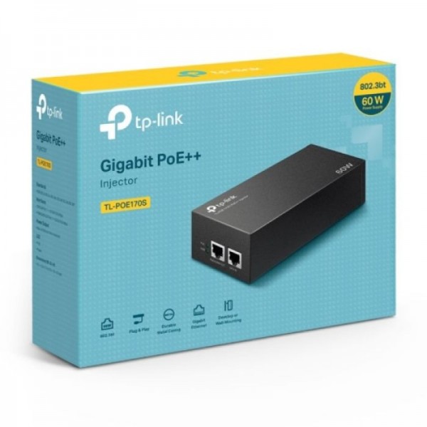 TP-LINK TL-POE170S PoE++ Injector TP-LINK TL-POE170S PoE++ Injector