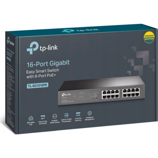 TP-Link TL-SG1016PE 16 port Gigabit z 8-Port PoE+ mrežno stikalo TP-Link TL-SG1016PE 16 port Gigabit z 8-Port PoE+ mrežno stikalo