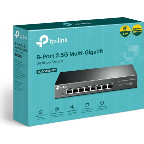 TP-LINK SG108-M2 8 port 2.5G mrežno stikalo / switch TP-LINK SG108-M2 8 port 2.5G mrežno stikalo / switch