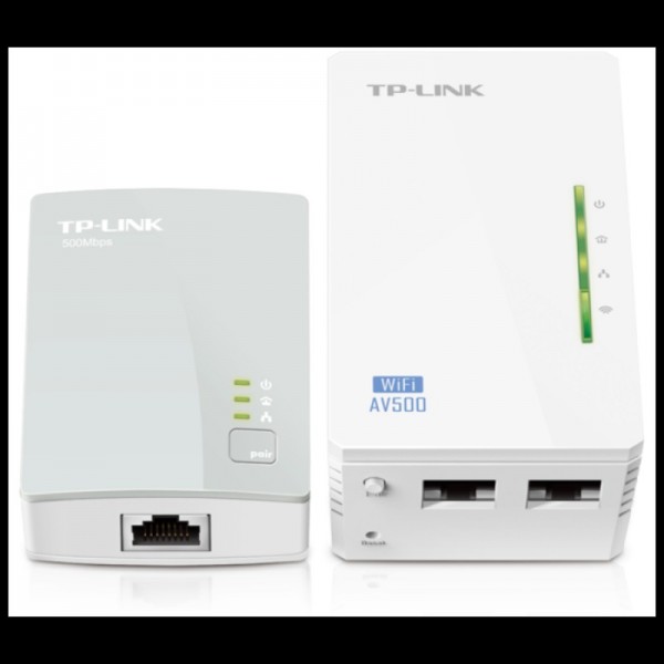 TP-LINK TL-WPA4220KIT 300Mbps AV600 WiFi Powerline Extender Starter Kit