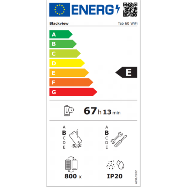 Blackview TAB60 Wi-Fi 10,1 tablični računalnik 4GB+128GB, modra, priložen ovitek in zaščitno steklo