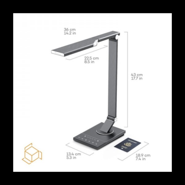 TaoTronics touch control Iron Gray LED namizna svetilka TT-DL16 TaoTronics touch control Iron Gray LED namizna svetilka TT-DL16