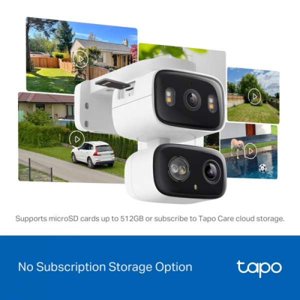 TP-LINK Tapo C246D dvojna 2K Pan/Tilt Wi-Fi notranja/zunanja kamera TP-LINK Tapo C246D dvojna 2K Pan/Tilt Wi-Fi notranja/zunanja kamera