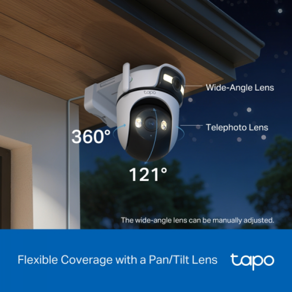 TP-LINK Tapo C545D dvojna 2K zunanja PTZ Wi-Fi kamera z AI TP-LINK Tapo C545D dvojna 2K zunanja PTZ Wi-Fi kamera z AI