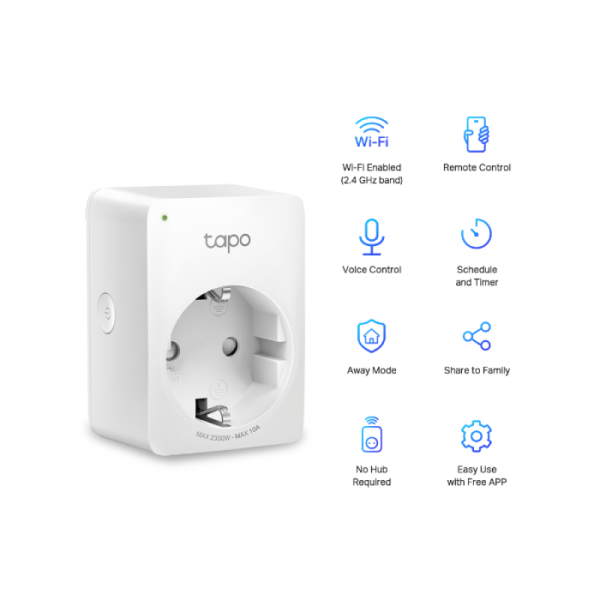 TP-LINK Tapo P100 Mini Smart Wi-Fi vtičnica - 2pack