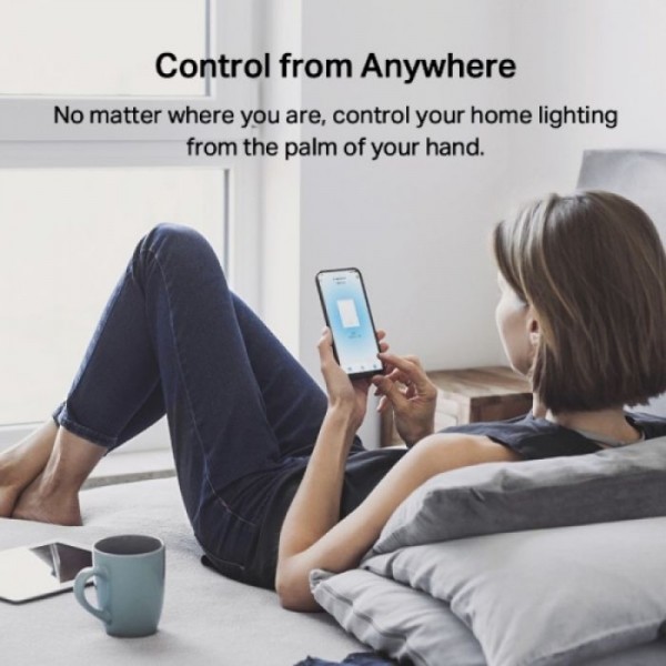 TP-LINK Tapo S220 Smart Light stikalo, 2-Gang 1-Way