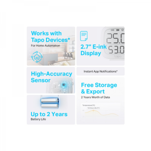 TP-LINK TAPO T315 pametni senzor temperature in vlage