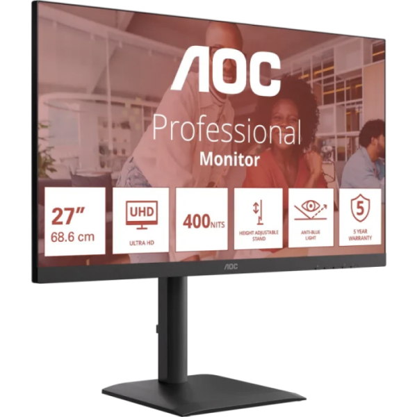 AOC U27E4CV 27" IPS UHD 60Hz USB-C PD poslovni monitor AOC U27E4CV 27" IPS UHD 60Hz USB-C PD poslovni monitor