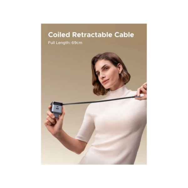 Ugreen Retractable 65W GaN USB-C polnilec