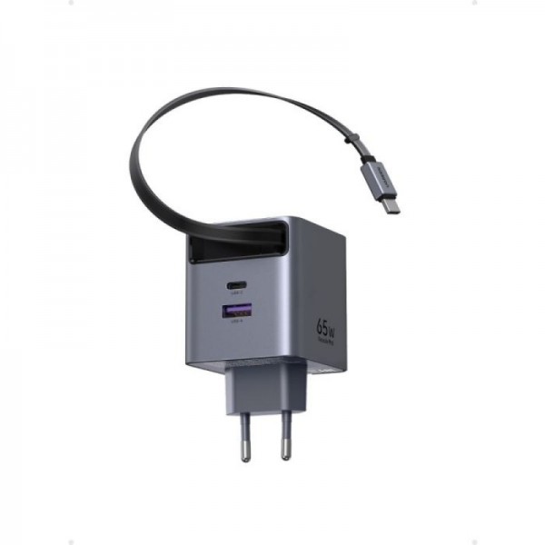Ugreen Retractable 65W GaN USB-C polnilec