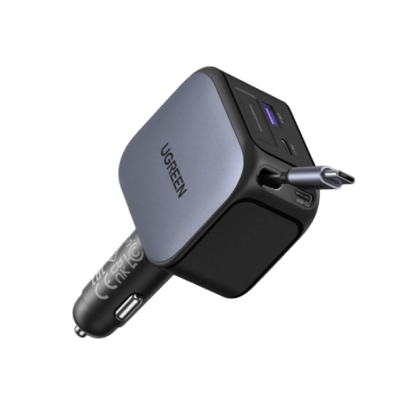 Ugreen 145W avtopolnilec z vgrajenim USB-C kablom
