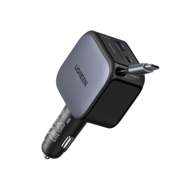 Ugreen 60W avtopolnilec z vgrajenim USB-C kablom Ugreen 60W avtopolnilec z vgrajenim USB-C kablom