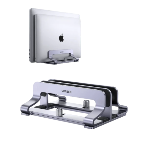 Ugreen dvojno vertikalno aluminijasto stojalo za prenosni računalnik