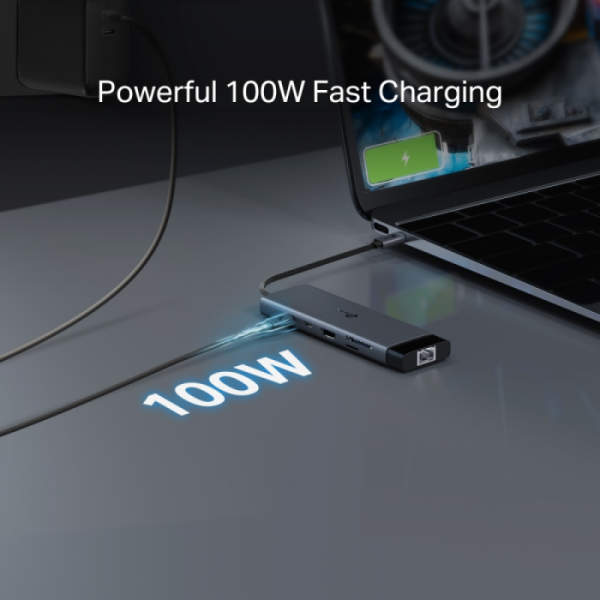TP-LINK UH9120C 9-v-1 USB-C HUB priklopna postaja z 4K HDMI in 100 W Power Delivery
