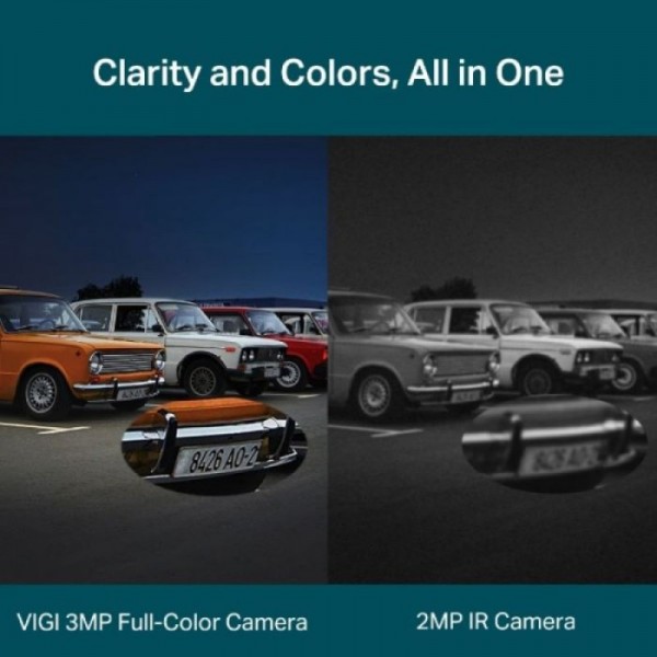 TP-LINK VIGI 3MP zunanja Full-Color Bullet mrežna kamera C330 6mm