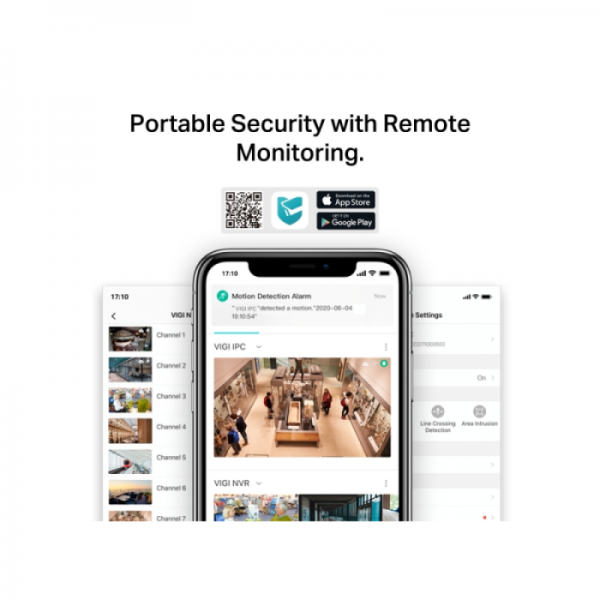 TP-LINK VIGI 4MP zunanja Full-Color Pan Tilt mrežna kamera (do 2560X1440 H.265+ 30fps)