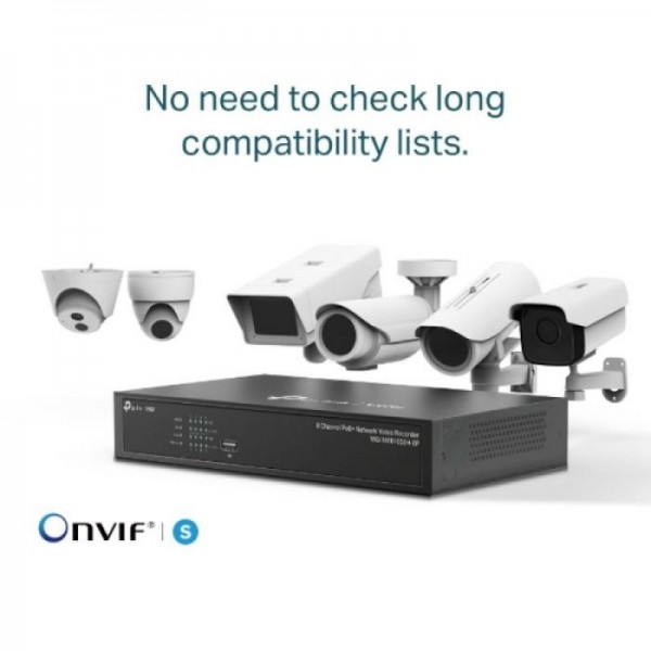 TP-LINK VIGI 8-kanalni omrežni video snemalnik PoE+ TP-LINK VIGI 8-kanalni omrežni video snemalnik PoE+