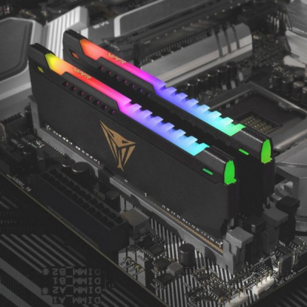 Patriot Viper Steel RGB Kit 32GB (2x16GB) DDR4-3600 DIMM CL20, 1.35V
