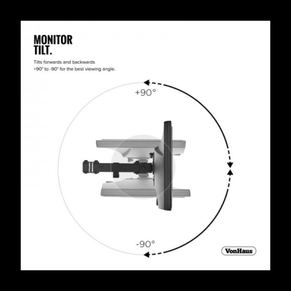 VonHaus enojni namizni nosilec za monitor (13-32)