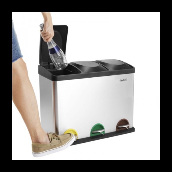 VonHaus koš za ločevanje odpadkov 45L