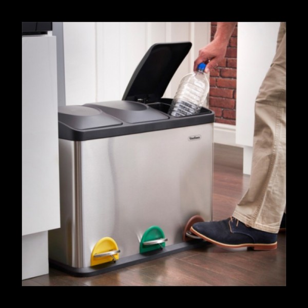 VonHaus koš za ločevanje odpadkov 45L