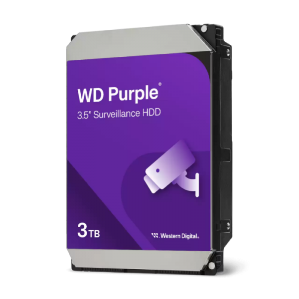 WD 3TB Purple 3,5" SATA 6Gb/s 5400rpm 128MB HDD disk