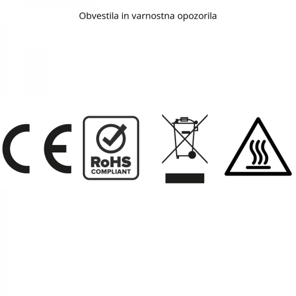 SHE Stenski IR sevalni grelnik 1200 W