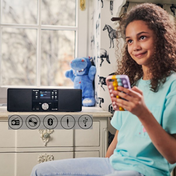 Panasonic stereo DAB+ SC-DM202EG-K