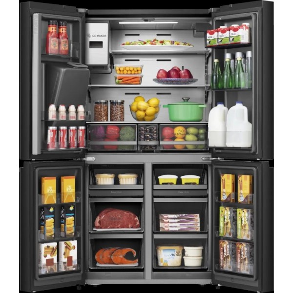 Hisense 4-vratni hladilnik RQ760N4IFE H:345L, Z:188L,1785x914x725mm, črn Hisense 4-vratni hladilnik RQ760N4IFE H:345L, Z:188L,1785x914x725mm, črn