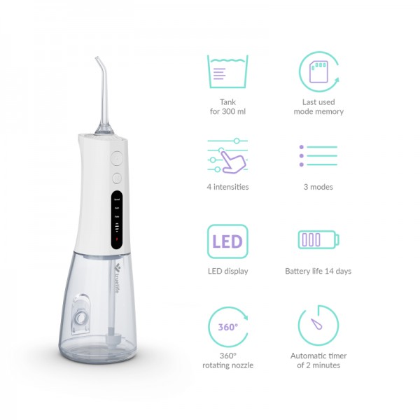 TrueLife zobna prha Compact L100 bela
