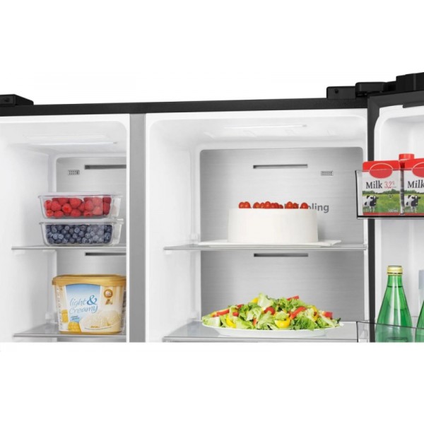 Hisense 4-vratni hladilnik RS818N4IFD H:417L, Z:200L,1790x910x730mm, črn