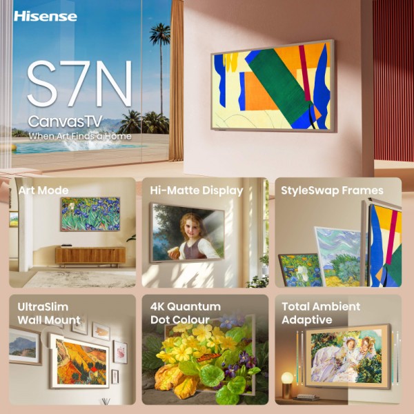 HISENSE TV QLED 55S7NQ Canvas