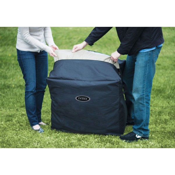 INTEX Masažni bazen CHEVRON 28446NP 4 osebe, 173x173x71 cm