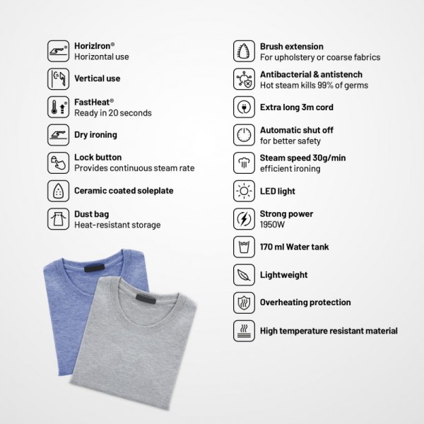 Lauben ročni parni likalnik 1950BC