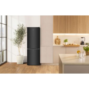 Gorenje komb. hladilnik NRK619AA1BXL4 187.3x59.5x59cm, H:207L,Z:97,Črn-ner.jek