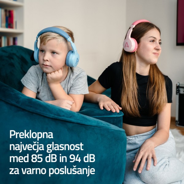 LAMAX BaseKid1 slušalke modre