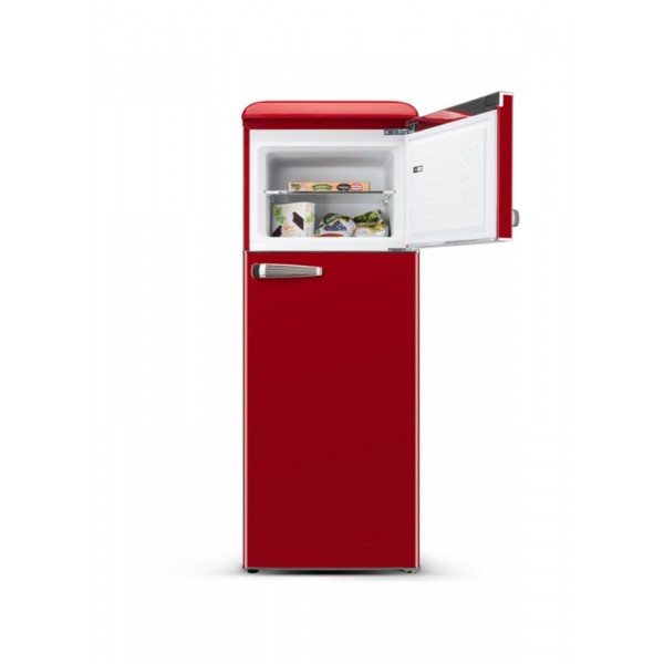 ETA Retro kombinirani hladilnik Storio [ E, V: 148,2 cm, H: 170L, Z: 45L, rdeč]