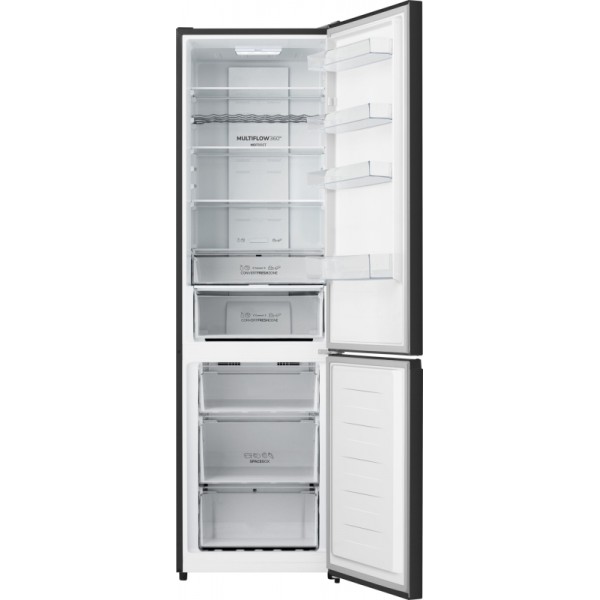 Gorenje komb. hladilnik NRK620AABXL4 201.7x59.5x57.9cm, H:238L,Z:98,ČRN-nerj