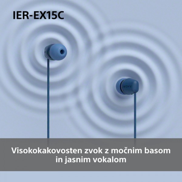 SONY ušesne slušalke IEREX15CB.CE7 IEREX15CB.CE7