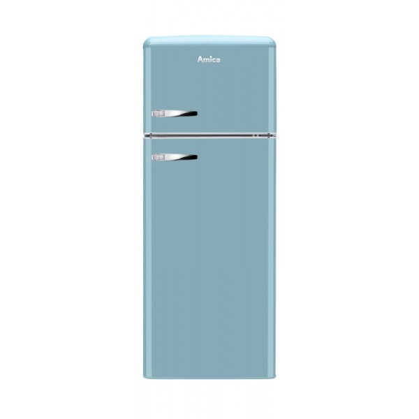 AMICA kombinirani hladilnik KGC15632T [E, 164l+44l, retro, modra]
