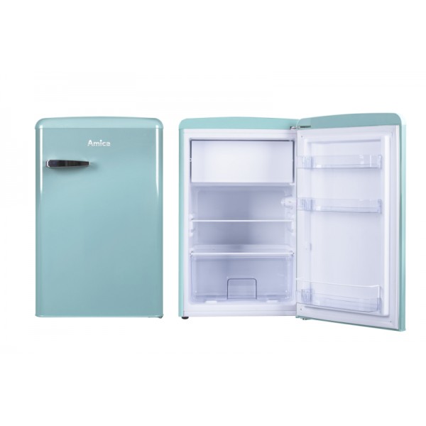 AMICA prostostoječi hladilnik KS15612T [E, 106l, retro, modra]