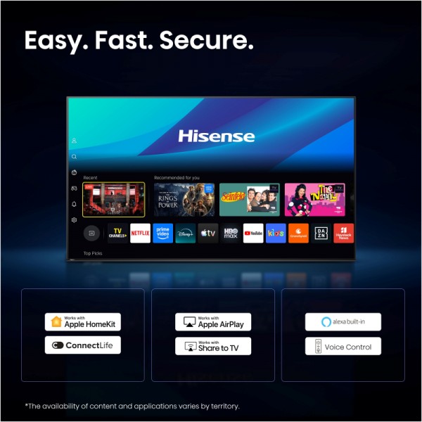 HISENSE TV ULED (Mini LED) 85U7SE Smart TV 4K 144 Hz