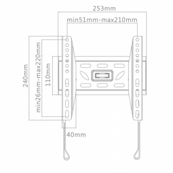 GoGEN nosilec za TV FIX M2