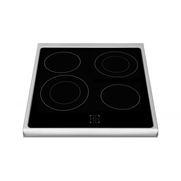AMICA keramični štedilnik 58CE2.315HQ [A, 4x keram., 62l peč., inox]
