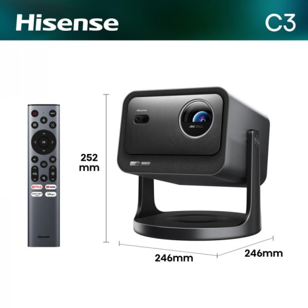 Hisense pametni 4K mini projektor C3