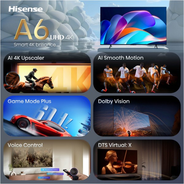 HISENSE TV UHD 65A6S