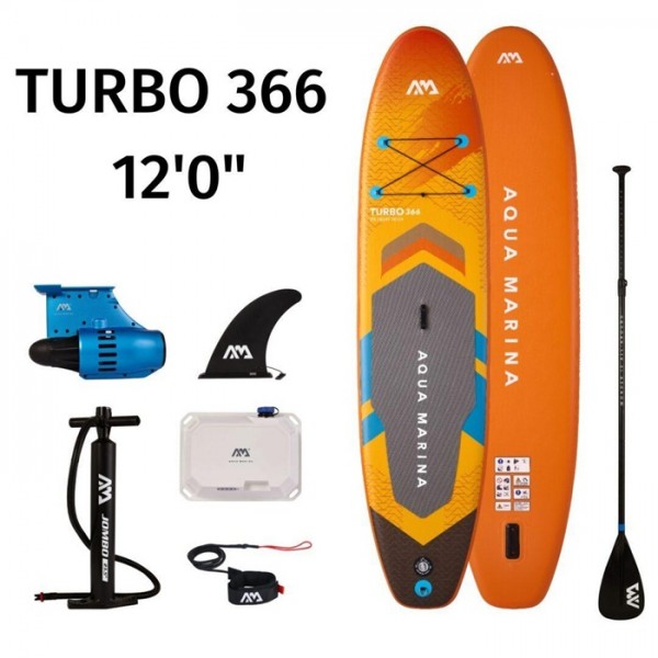 AQUA MARINA Turbo 366 z električnim moto AMGO-366PFS